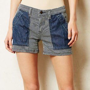 PILCRO & THE LETTERPRESS Stet Striped Shorts Sz 29